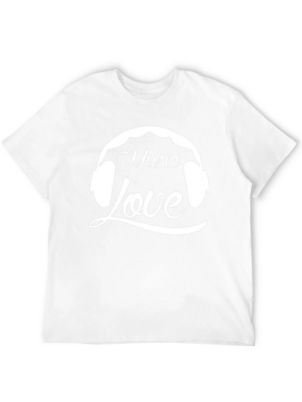 Music Love Graphic T-Shirt - Black Cotton Tee