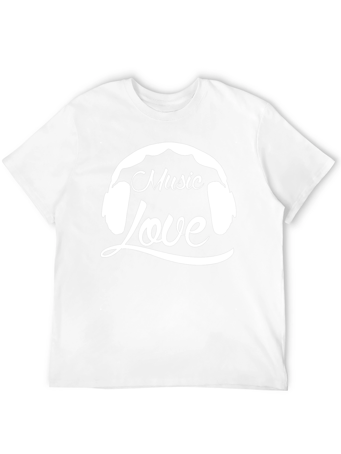 Music Love Graphic T-Shirt - Black Cotton Tee