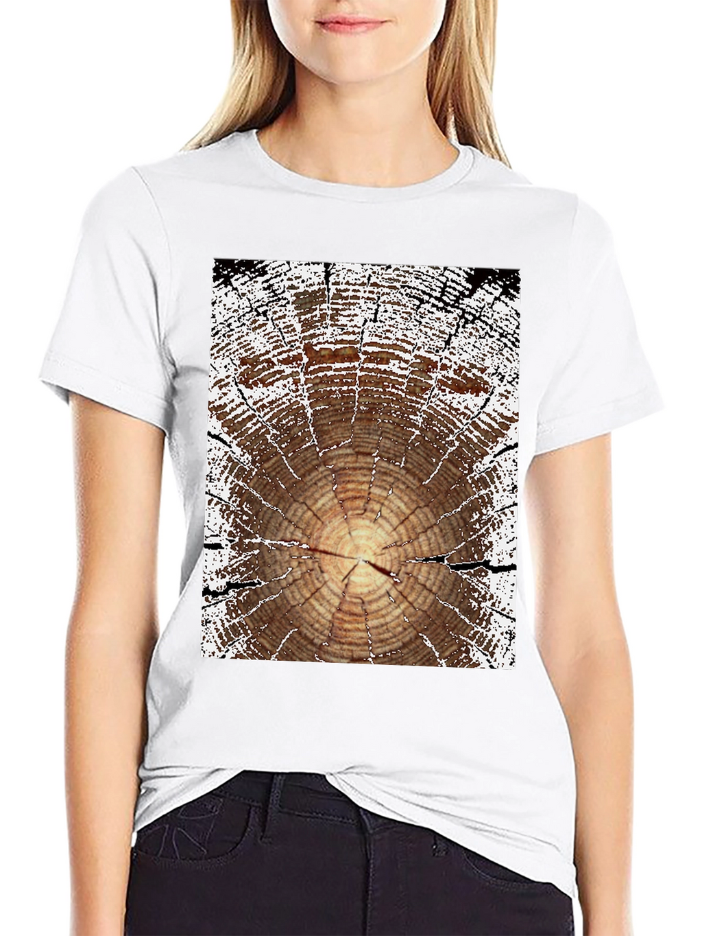 Tree Ring Graphic Tee - Nature Lovers Shirt