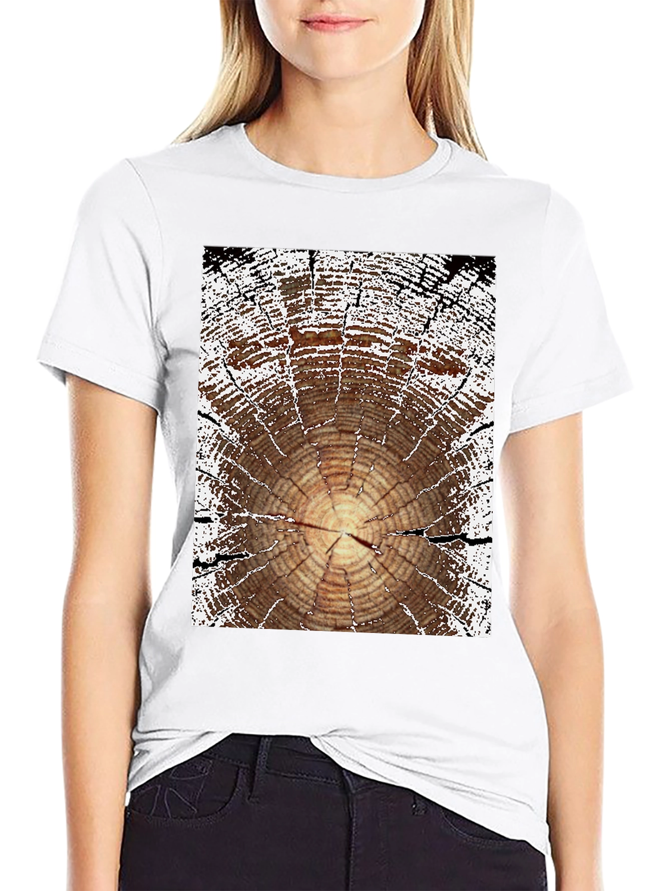 Tree Ring Graphic Tee - Nature Lovers Shirt
