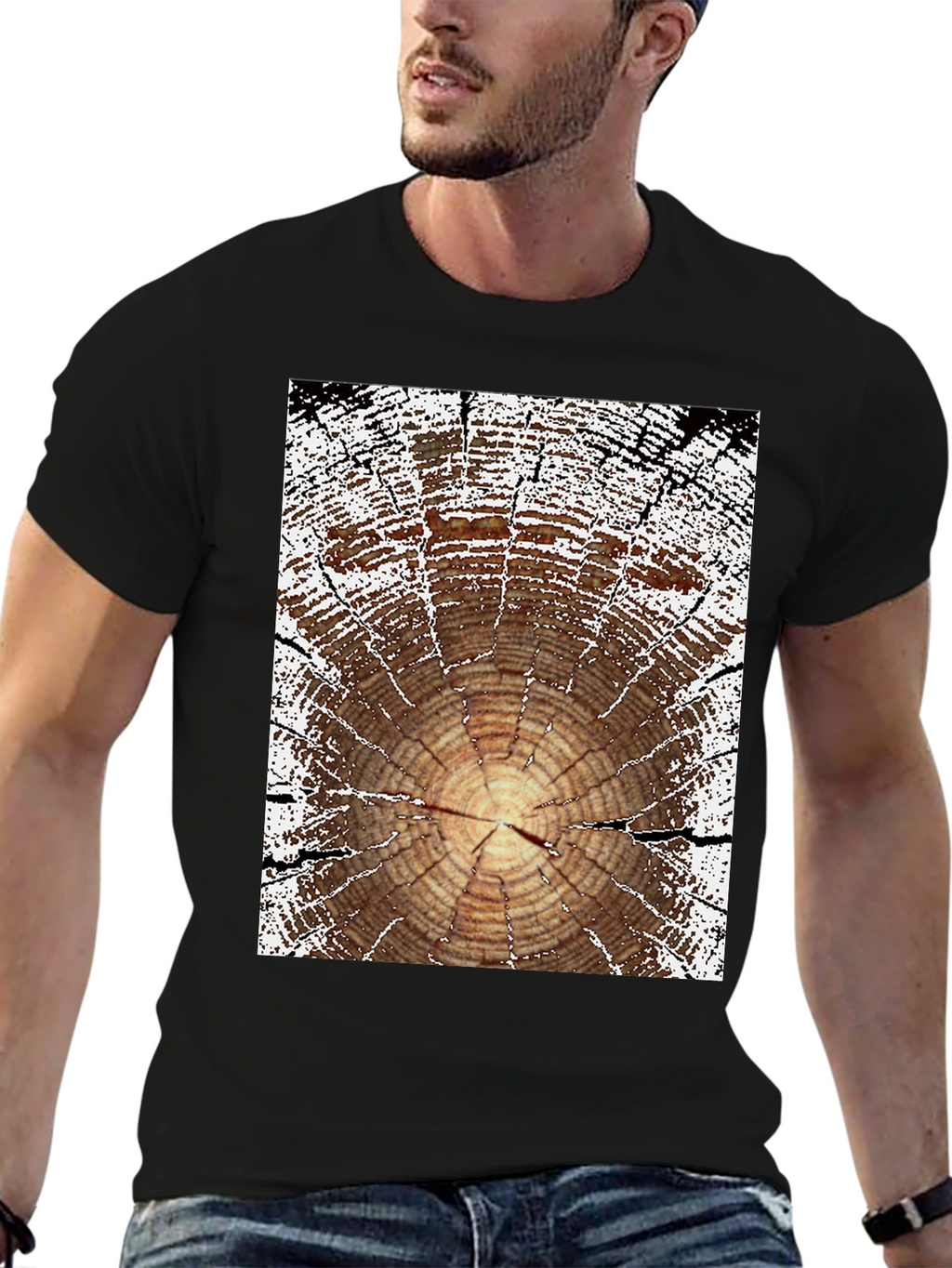Tree Ring Graphic Tee - Nature Lovers Shirt