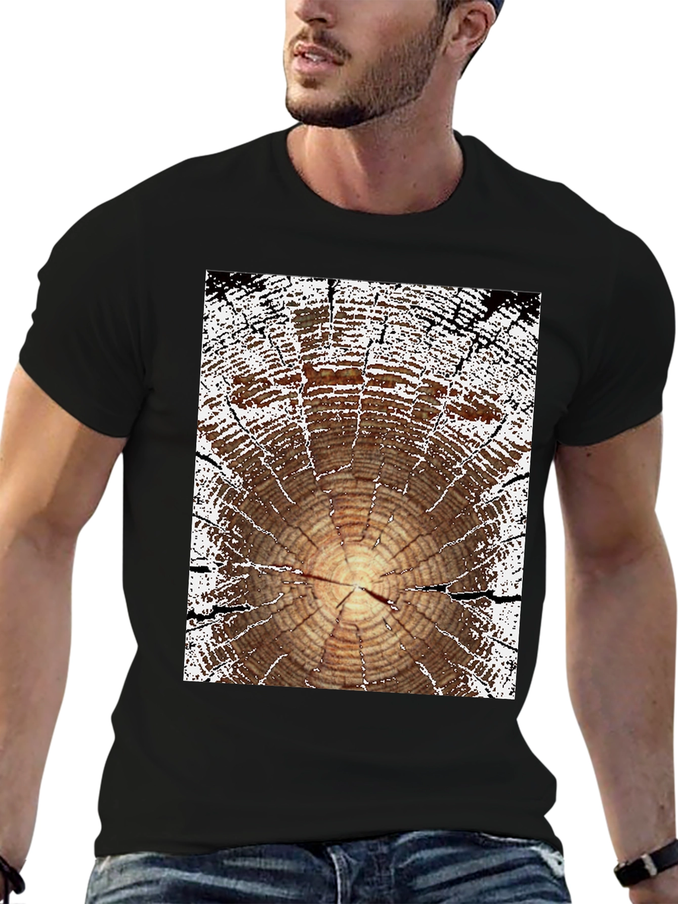 Tree Ring Graphic Tee - Nature Lovers Shirt