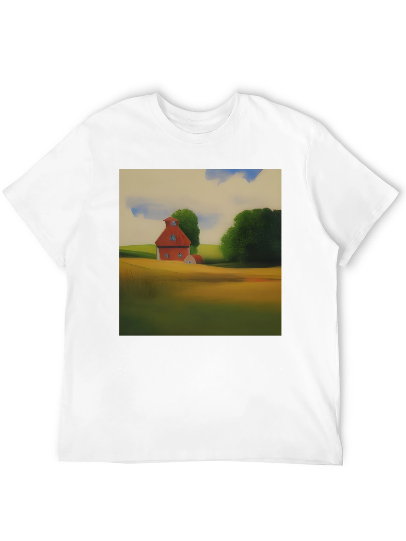 Classic Farmhouse Graphic Tee - Black Cotton Blend