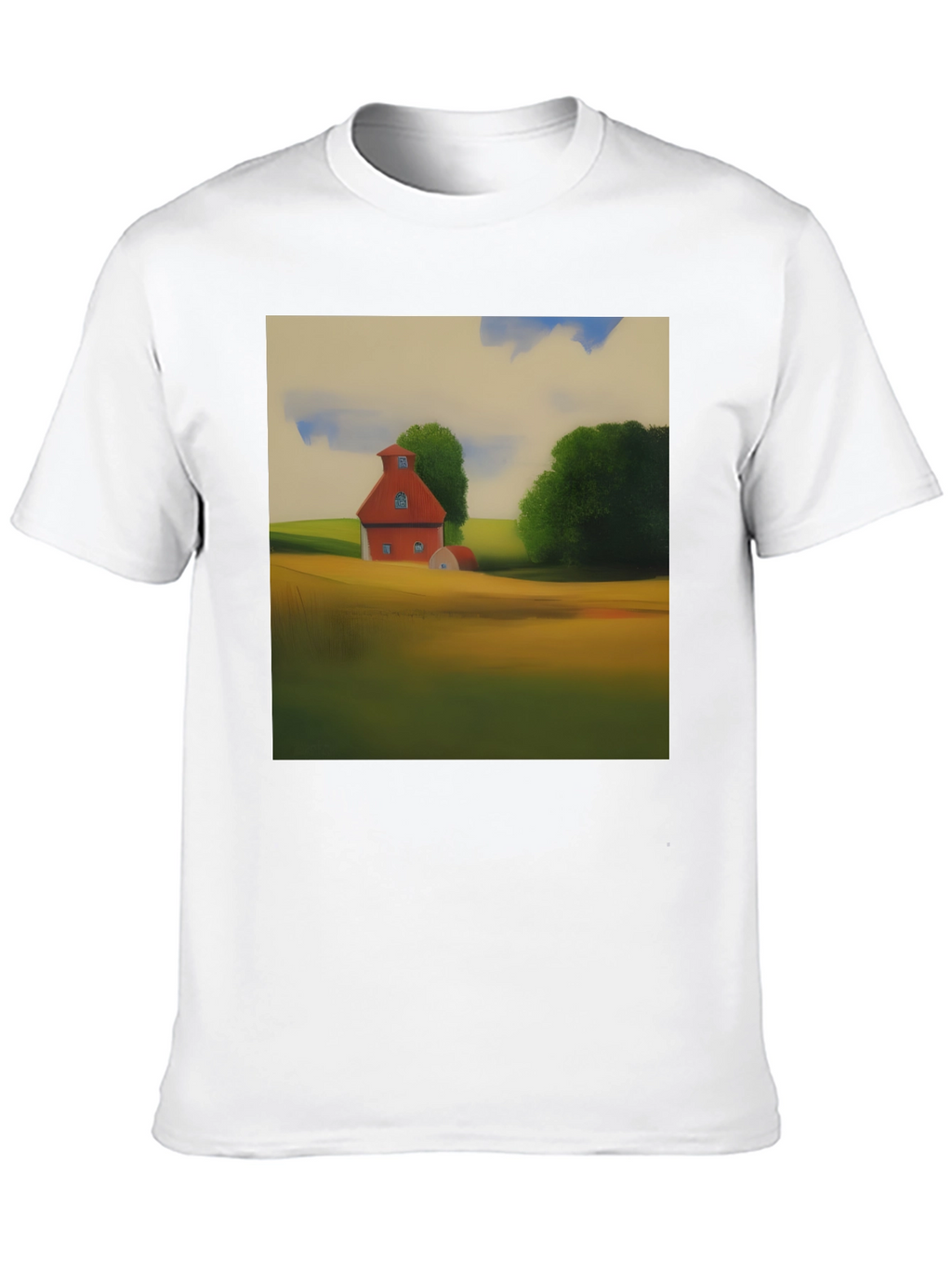 Classic Farmhouse Graphic Tee - Black Cotton Blend