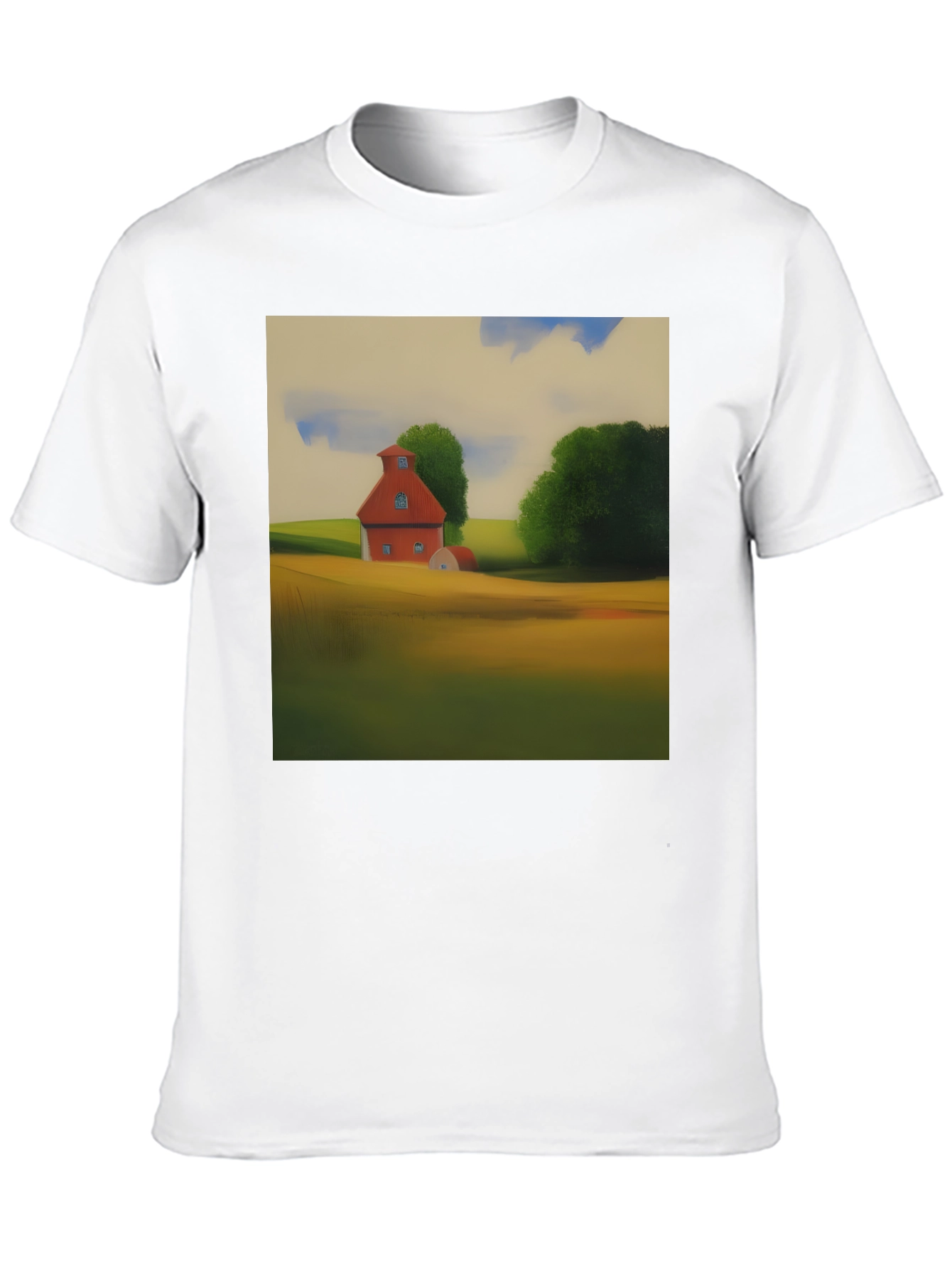 Classic Farmhouse Graphic Tee - Black Cotton Blend