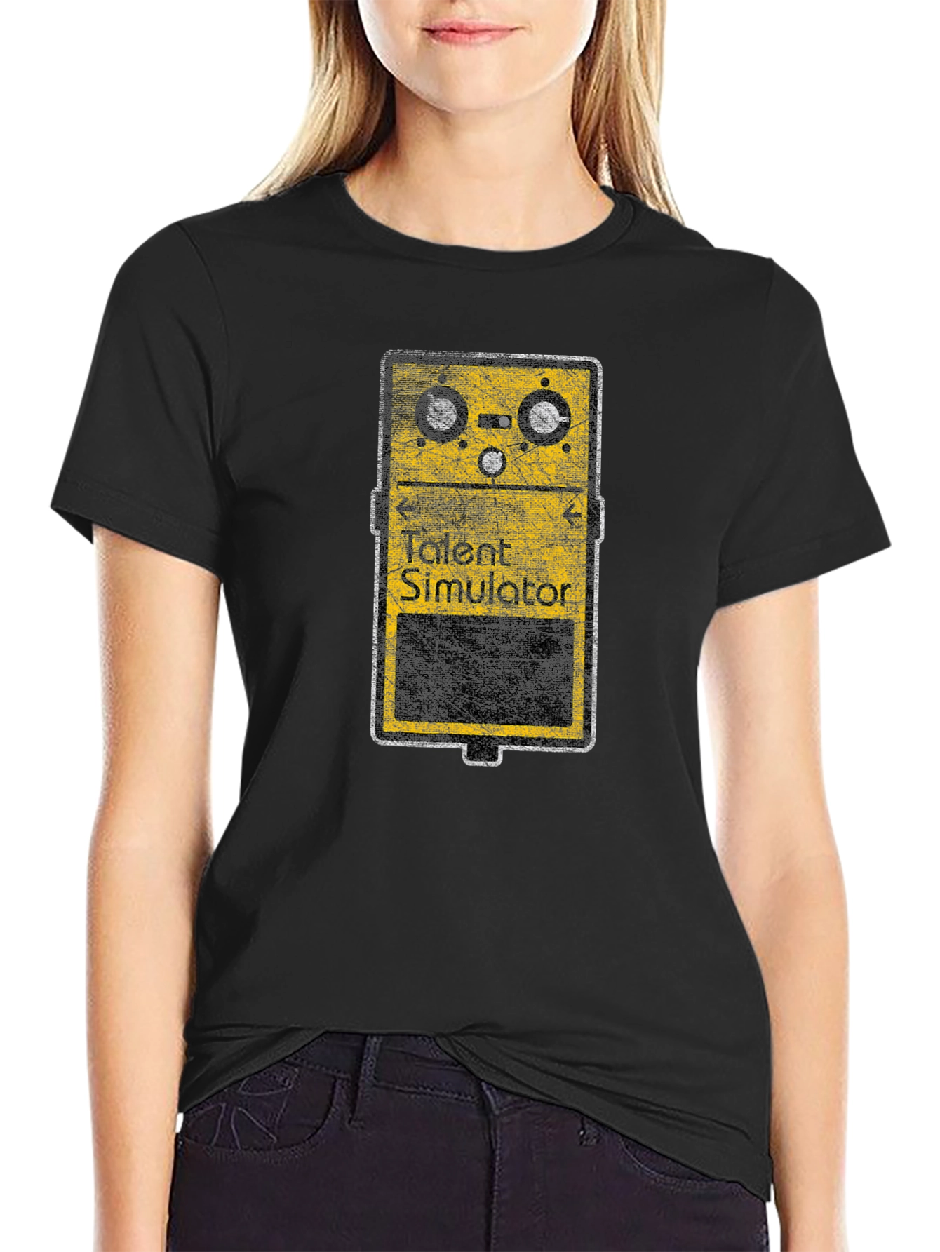 Talent Simulator Graphic Tee - Black Cotton T-Shirt