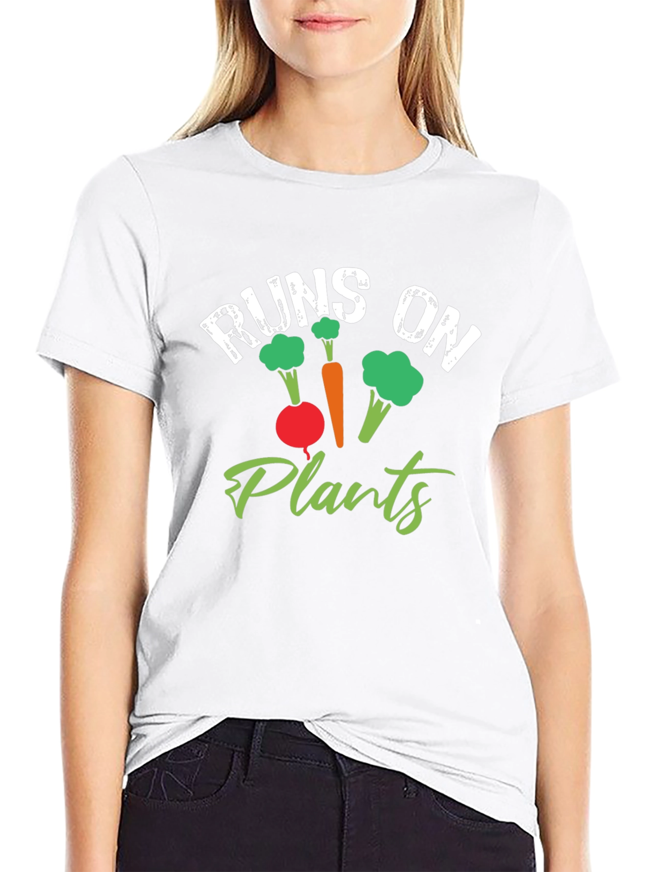 Runs on Plants Vegan T-Shirt