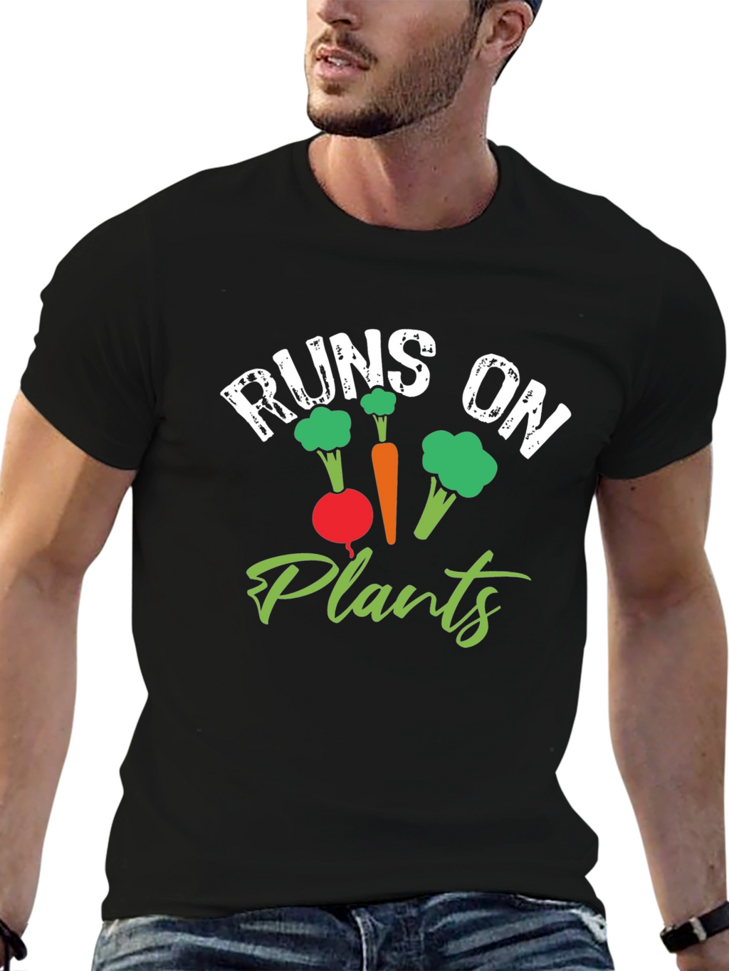 Runs on Plants Vegan T-Shirt