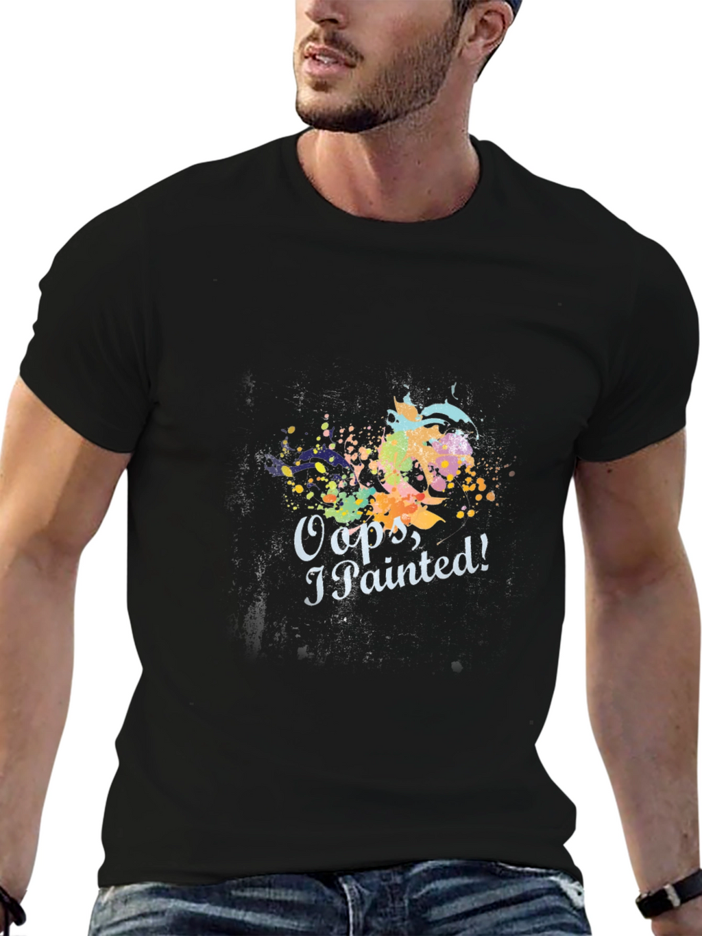 Oops I Painted! Mens Graphic T-Shirt