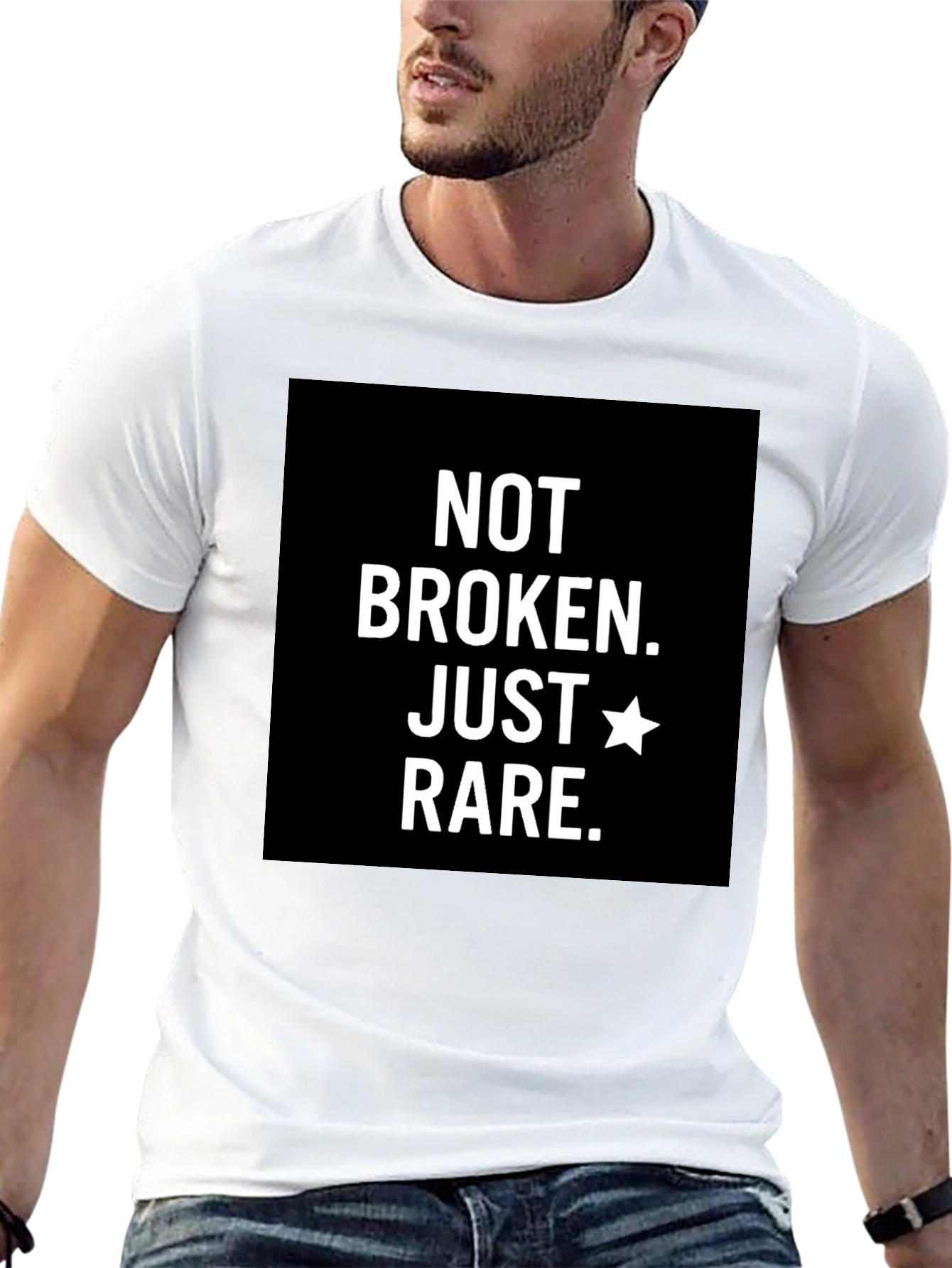 Not Broken Just Rare T-Shirt - Black