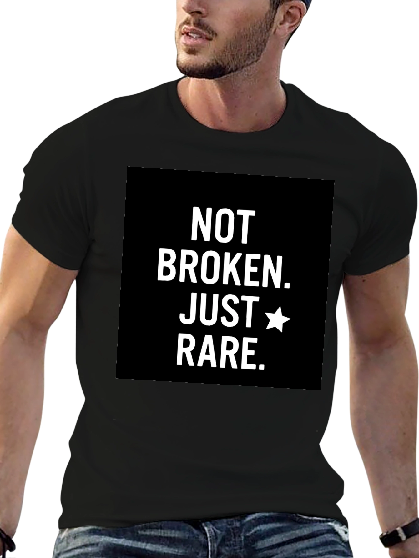 Not Broken Just Rare T-Shirt - Black