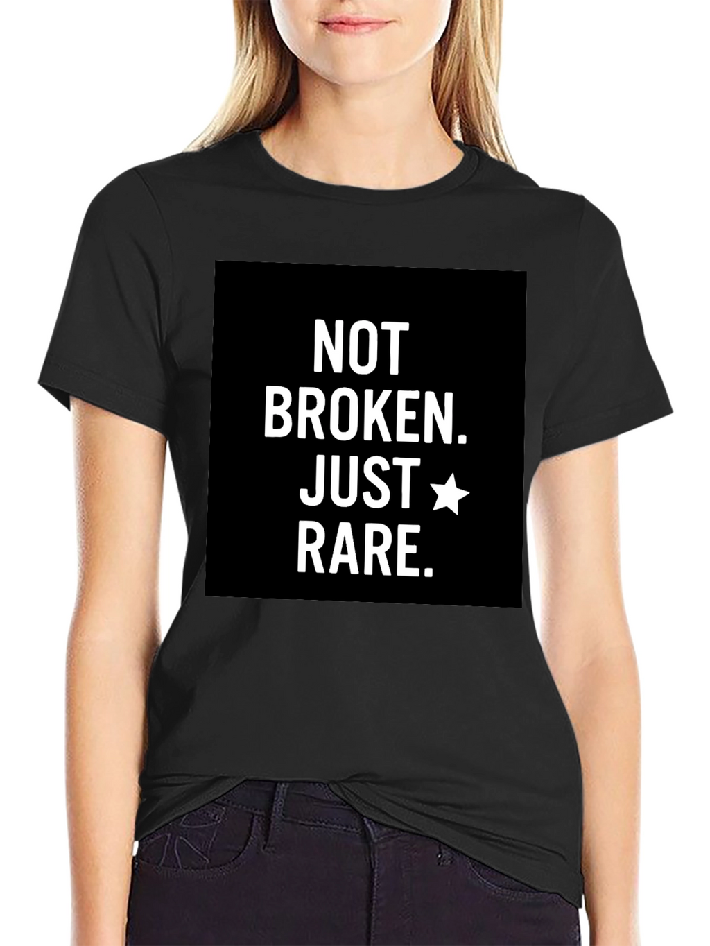 Not Broken Just Rare T-Shirt - Black