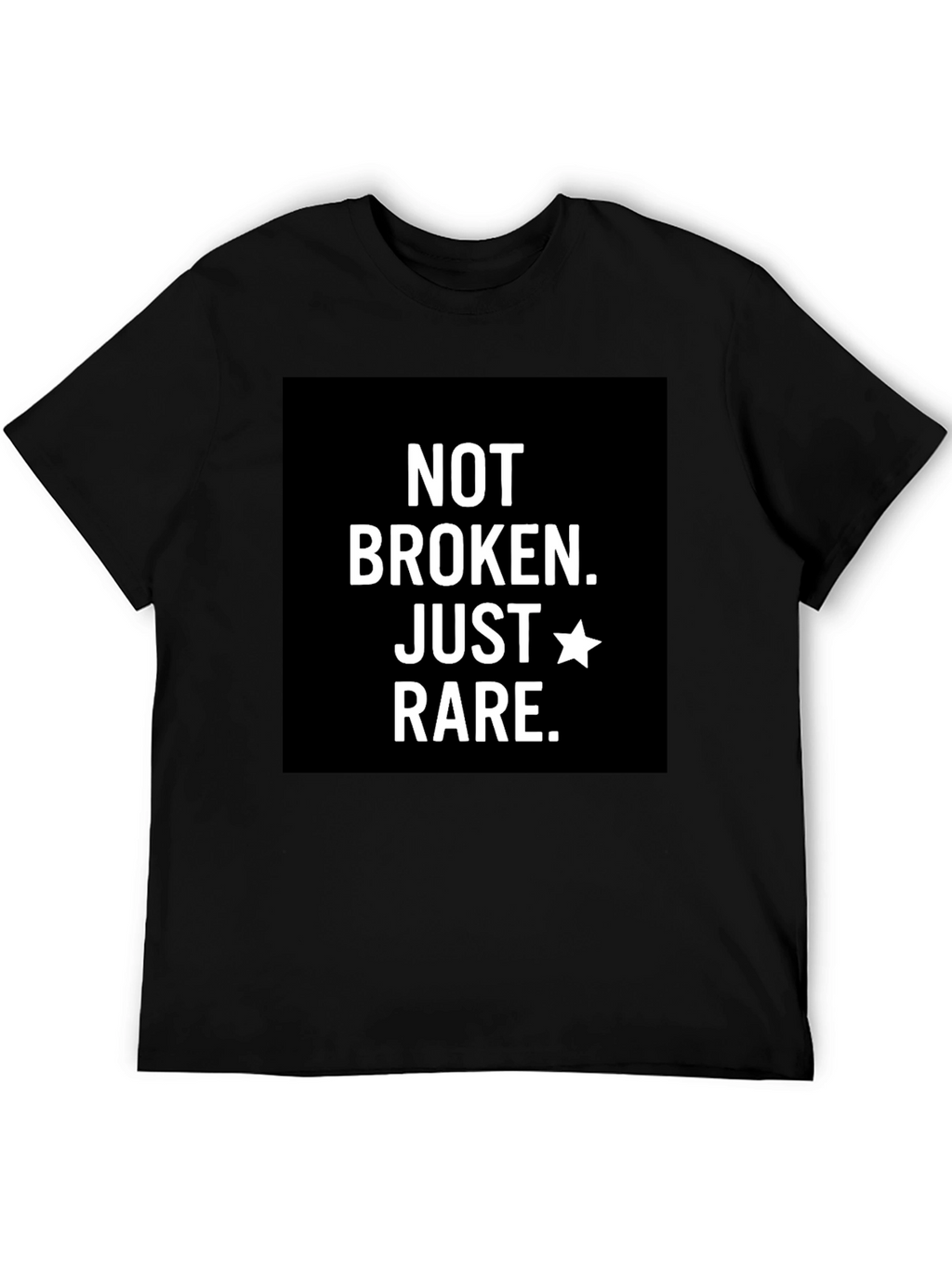 Not Broken Just Rare T-Shirt - Black