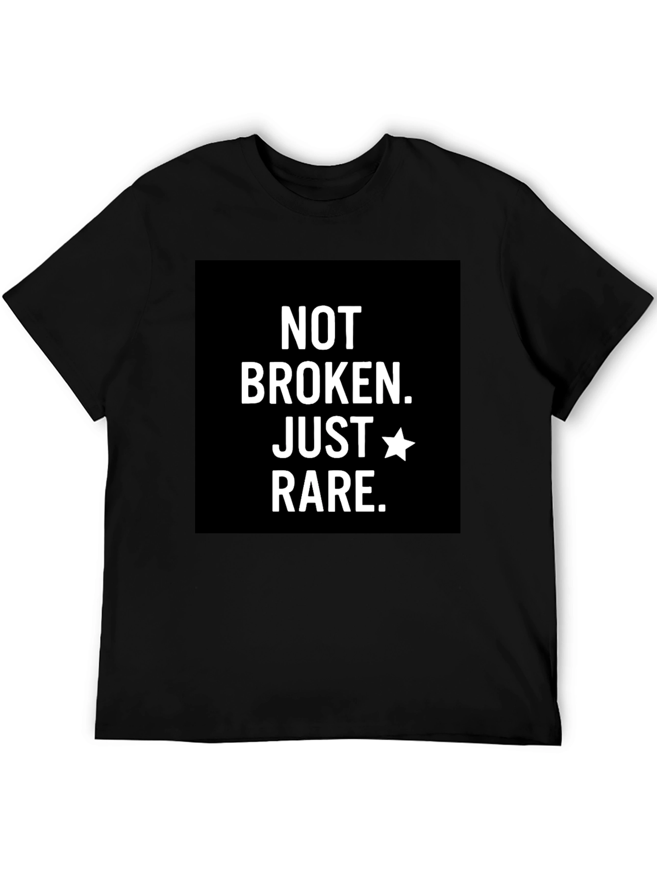 Not Broken Just Rare T-Shirt - Black