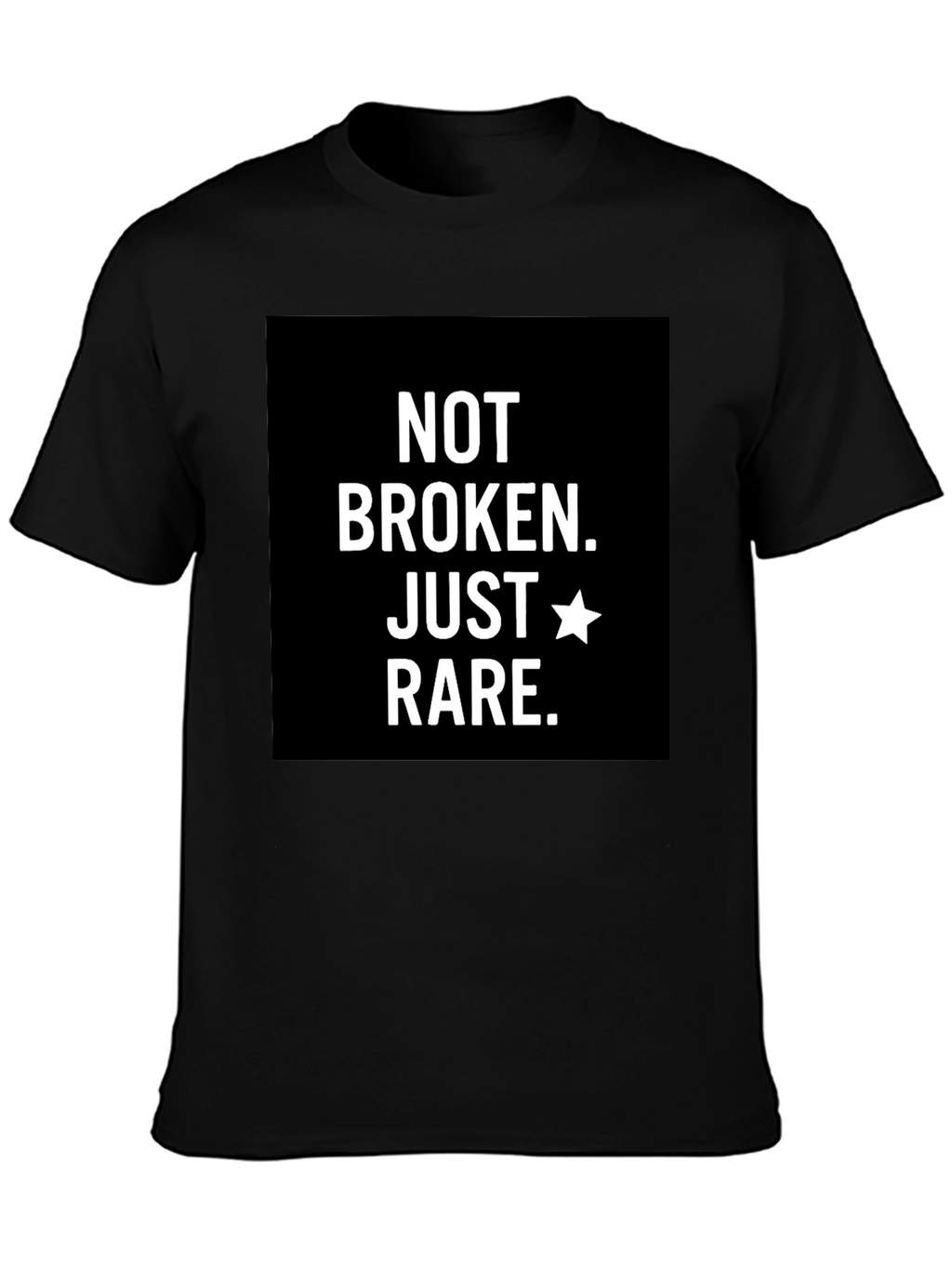 Not Broken Just Rare T-Shirt - Black
