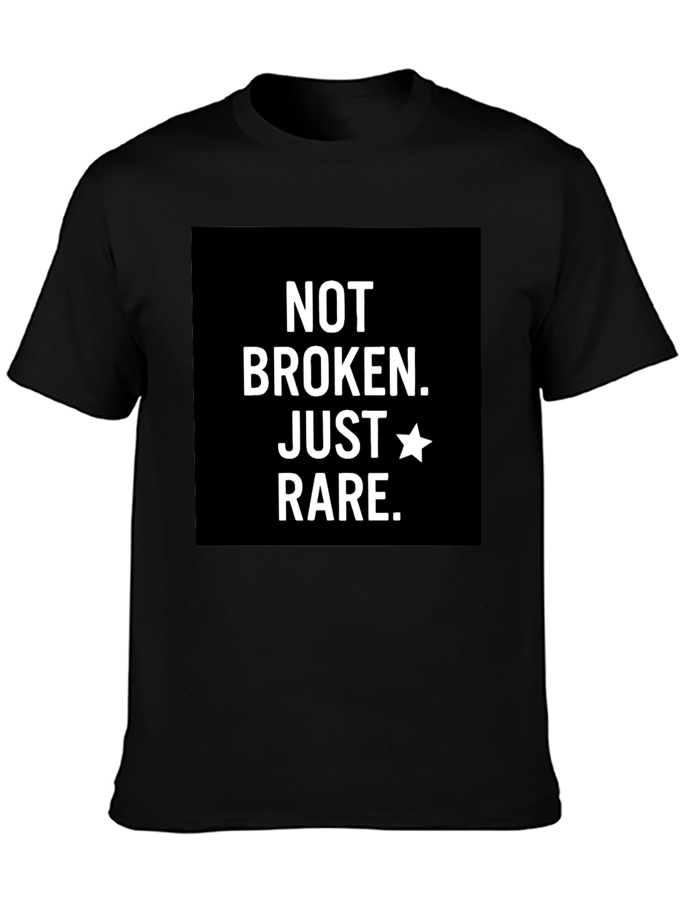 Not Broken Just Rare T-Shirt - Black