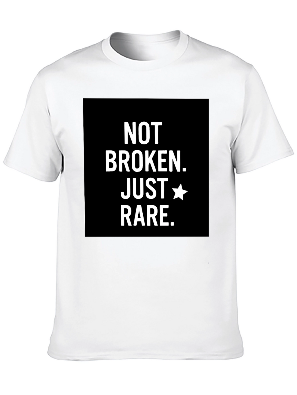 Not Broken Just Rare T-Shirt - Black