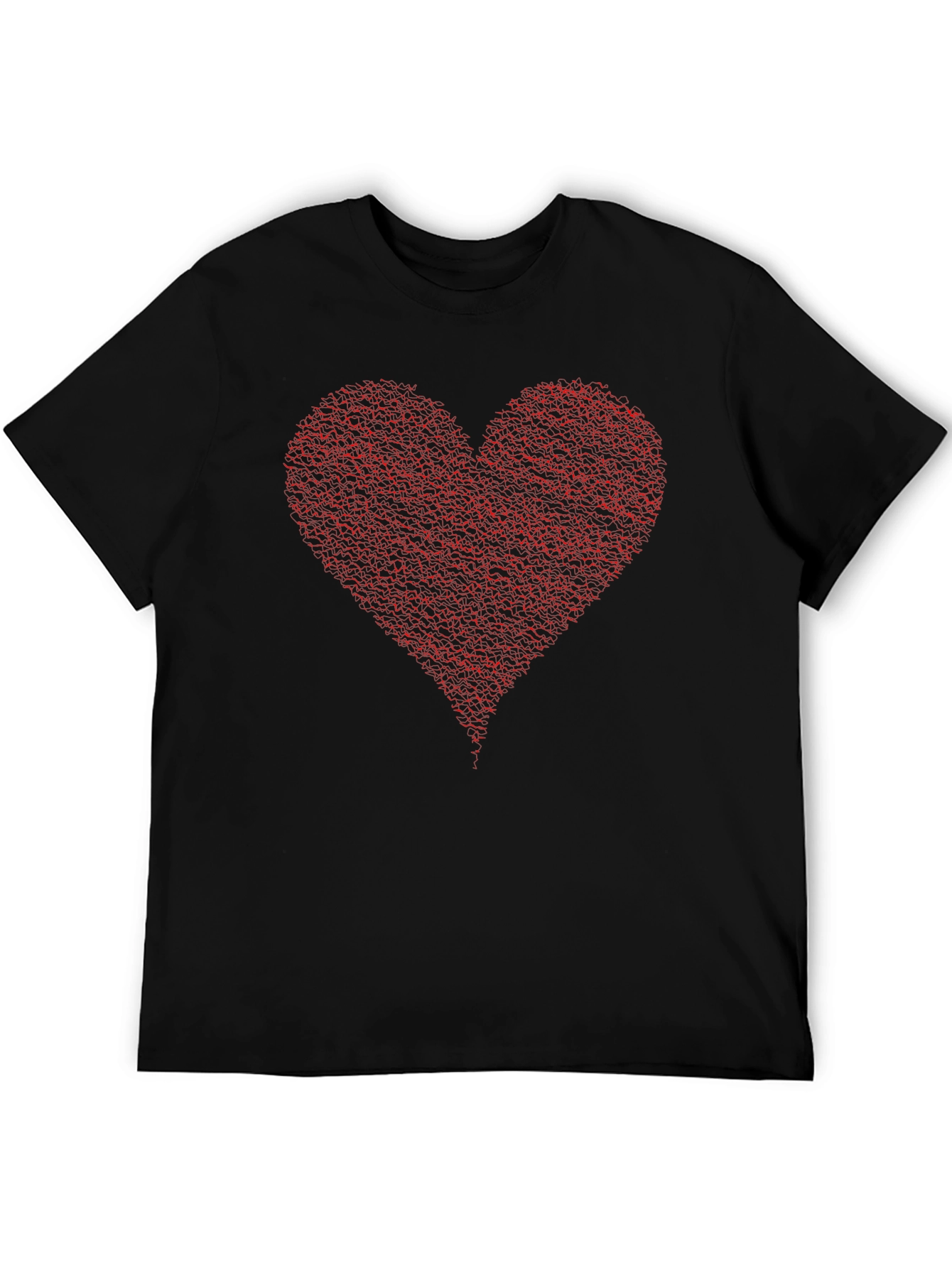 Heart Graphic Black T-Shirt