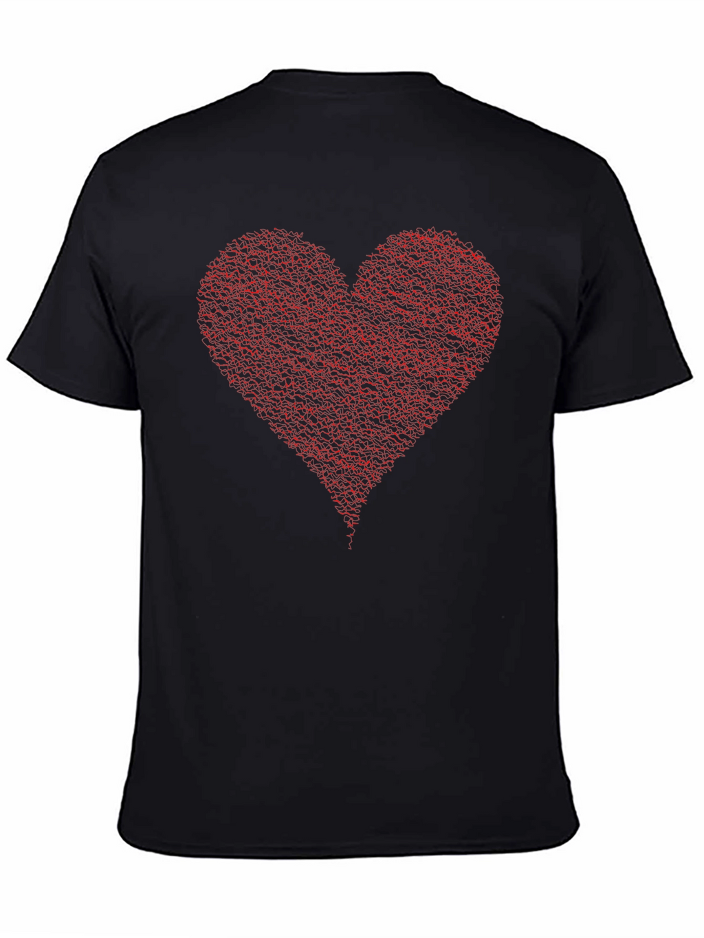 Heart Graphic Black T-Shirt