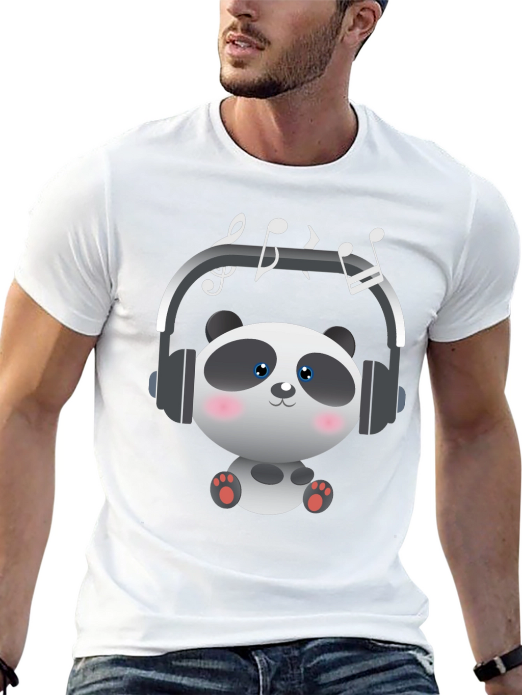 Panda Music Lover T-Shirt