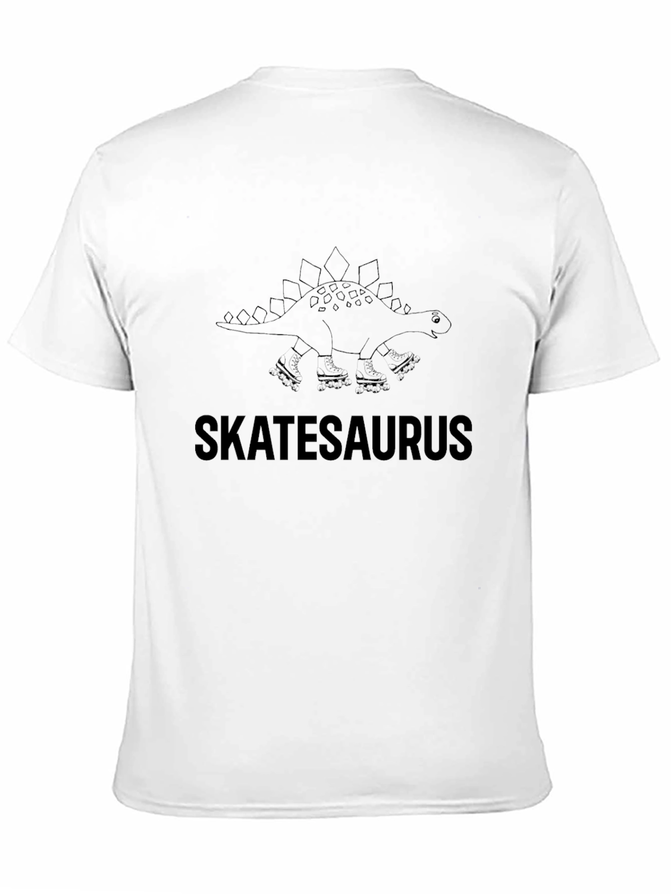 Skatesaurus T-Shirt - Dinosaur Roller Skating Tee