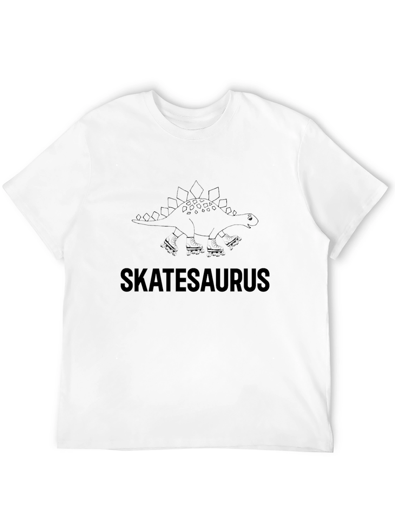 Skatesaurus T-Shirt - Dinosaur Roller Skating Tee