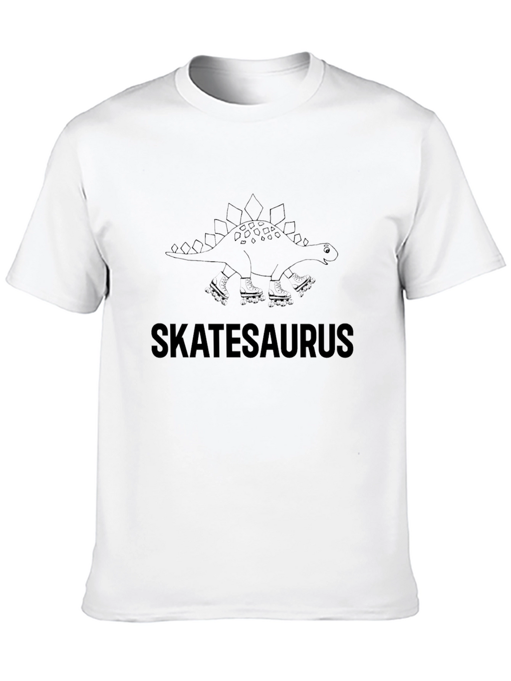 Skatesaurus T-Shirt - Dinosaur Roller Skating Tee