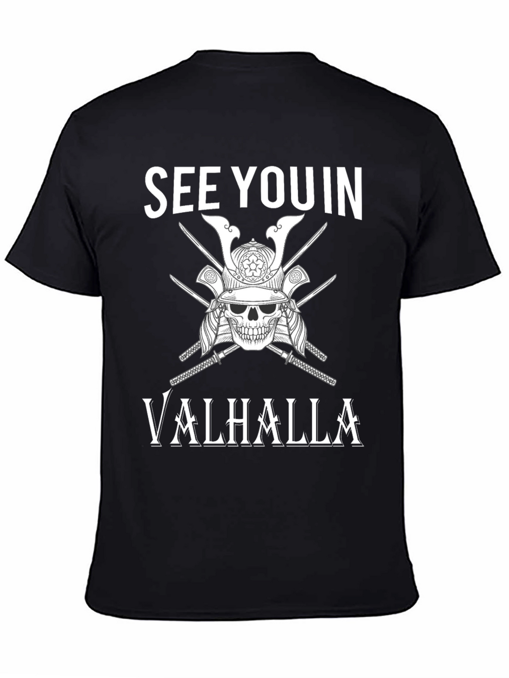 See You In Valhalla Samurai Skull T-Shirt