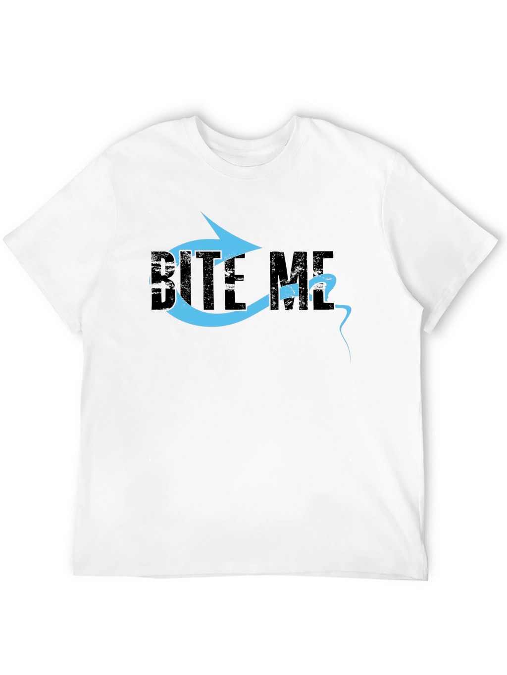 Bite Me Graphic T-Shirt - Black Cotton Tee
