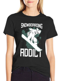 Snowboarding Addict Graphic Tee