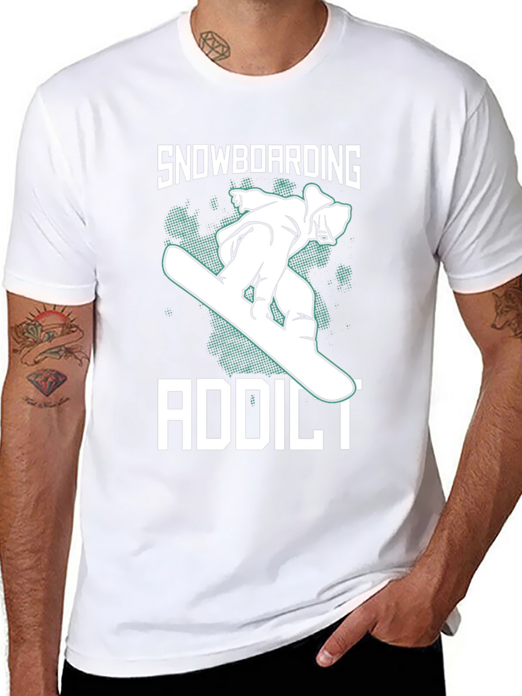 Snowboarding Addict Graphic Tee