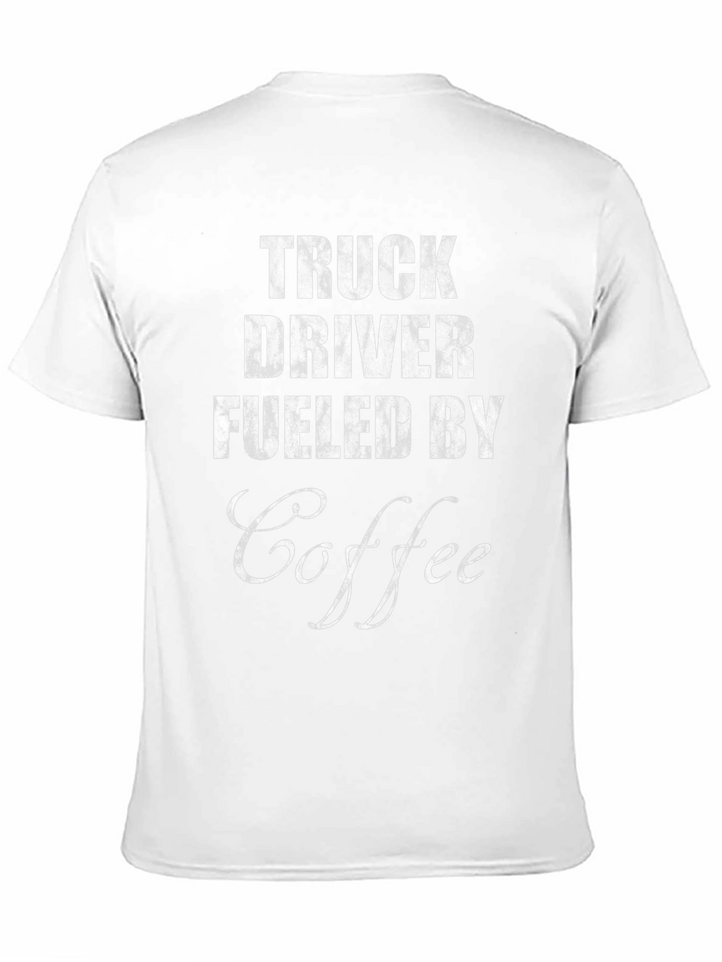 Truck Driver Fueled By Coffee Graphic Tee - Black