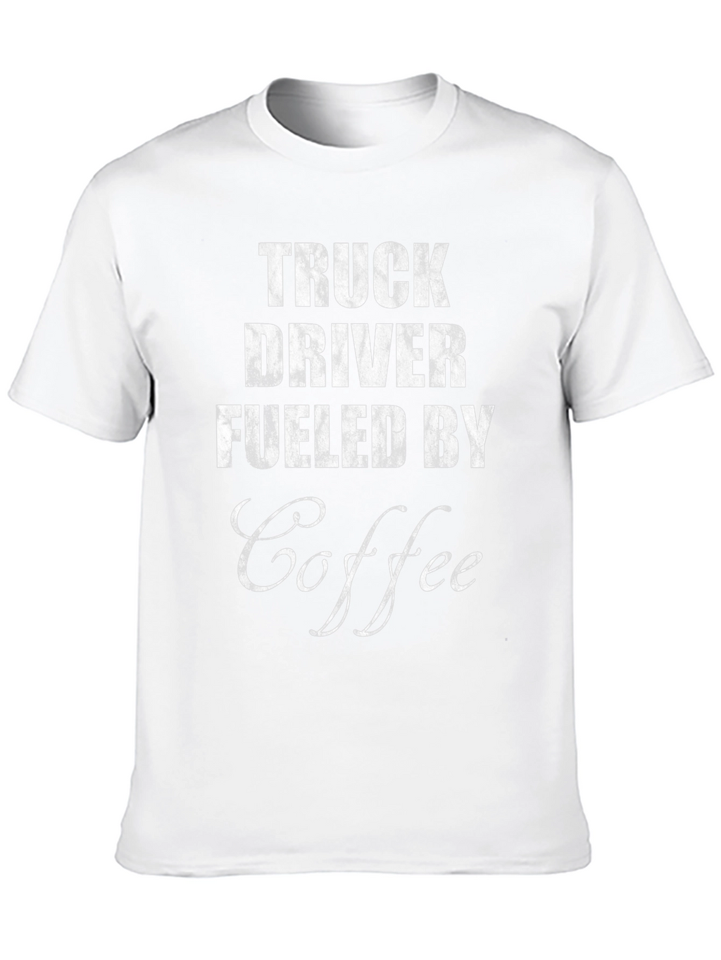 Truck Driver Fueled By Coffee Graphic Tee - Black