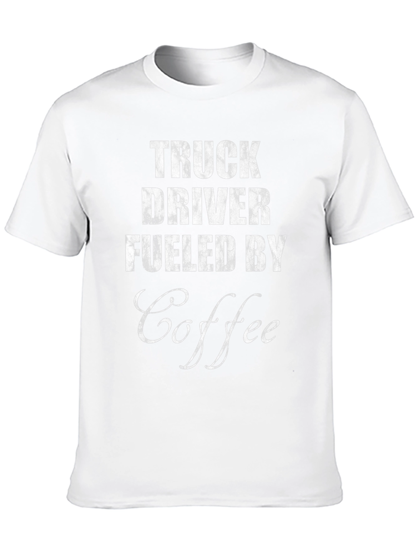 Truck Driver Fueled By Coffee Graphic Tee - Black