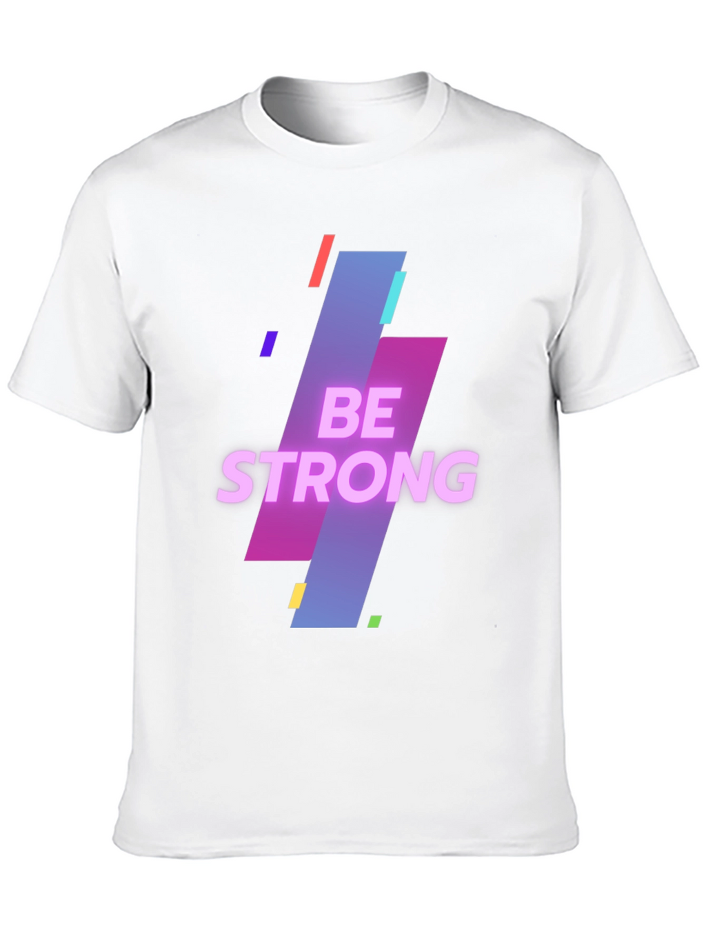 Be Strong Graphic Print Mens Black T-Shirt