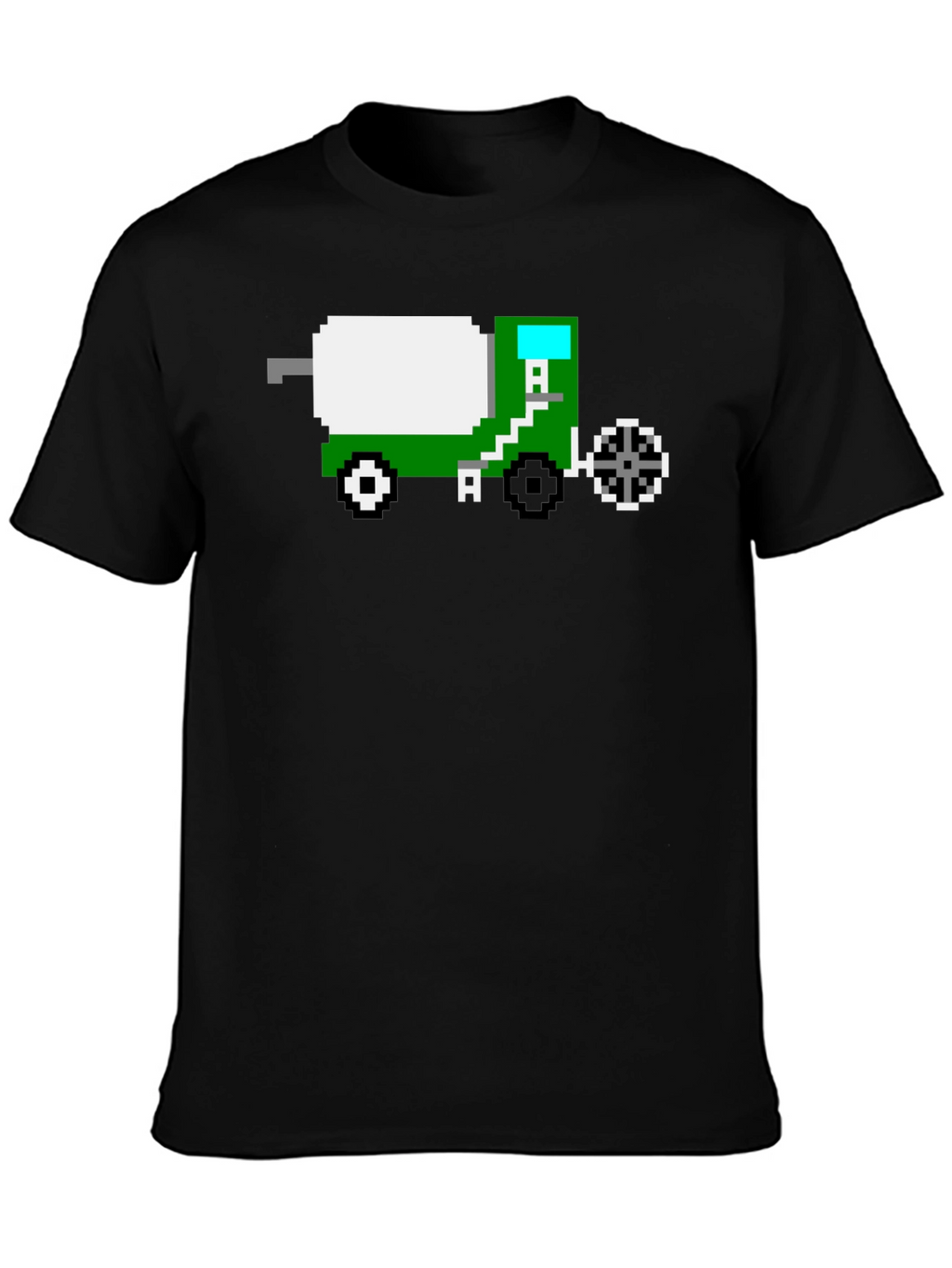 Pixel Art Cement Truck T-Shirt - Retro Gaming Style