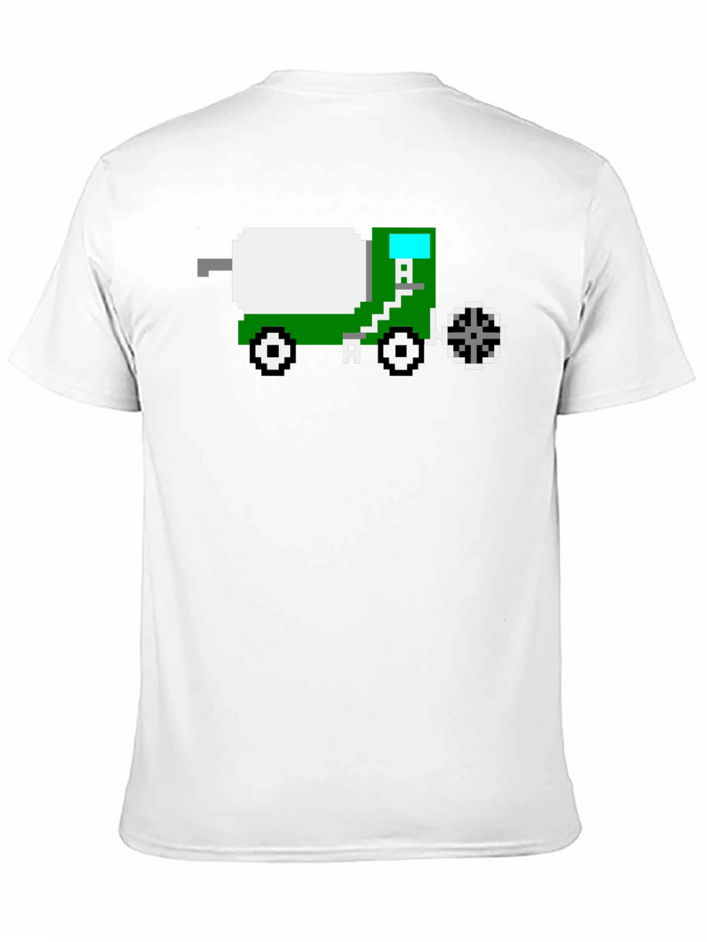Pixel Art Cement Truck T-Shirt - Retro Gaming Style