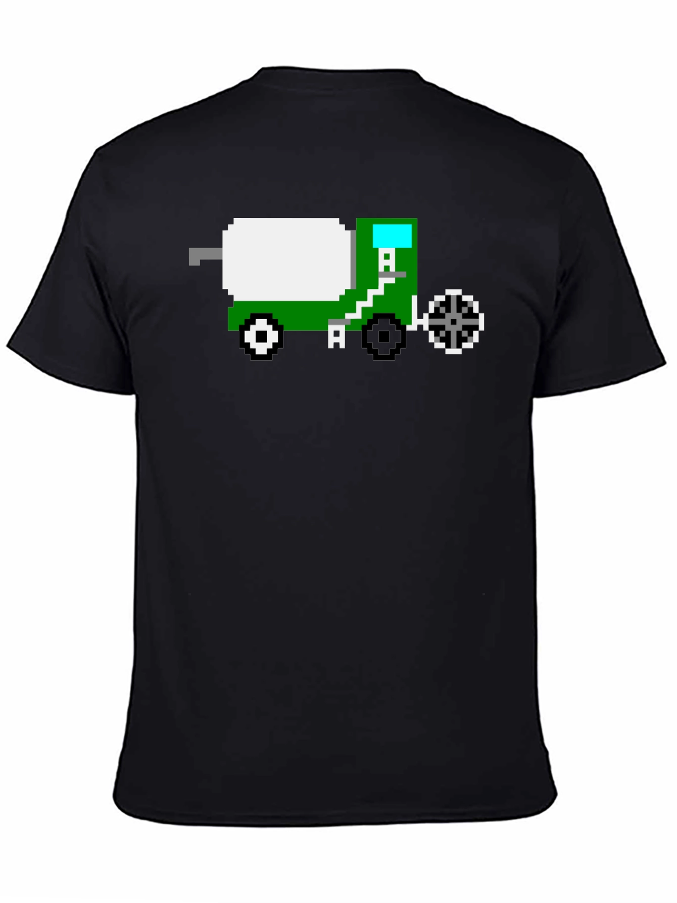 Pixel Art Cement Truck T-Shirt - Retro Gaming Style