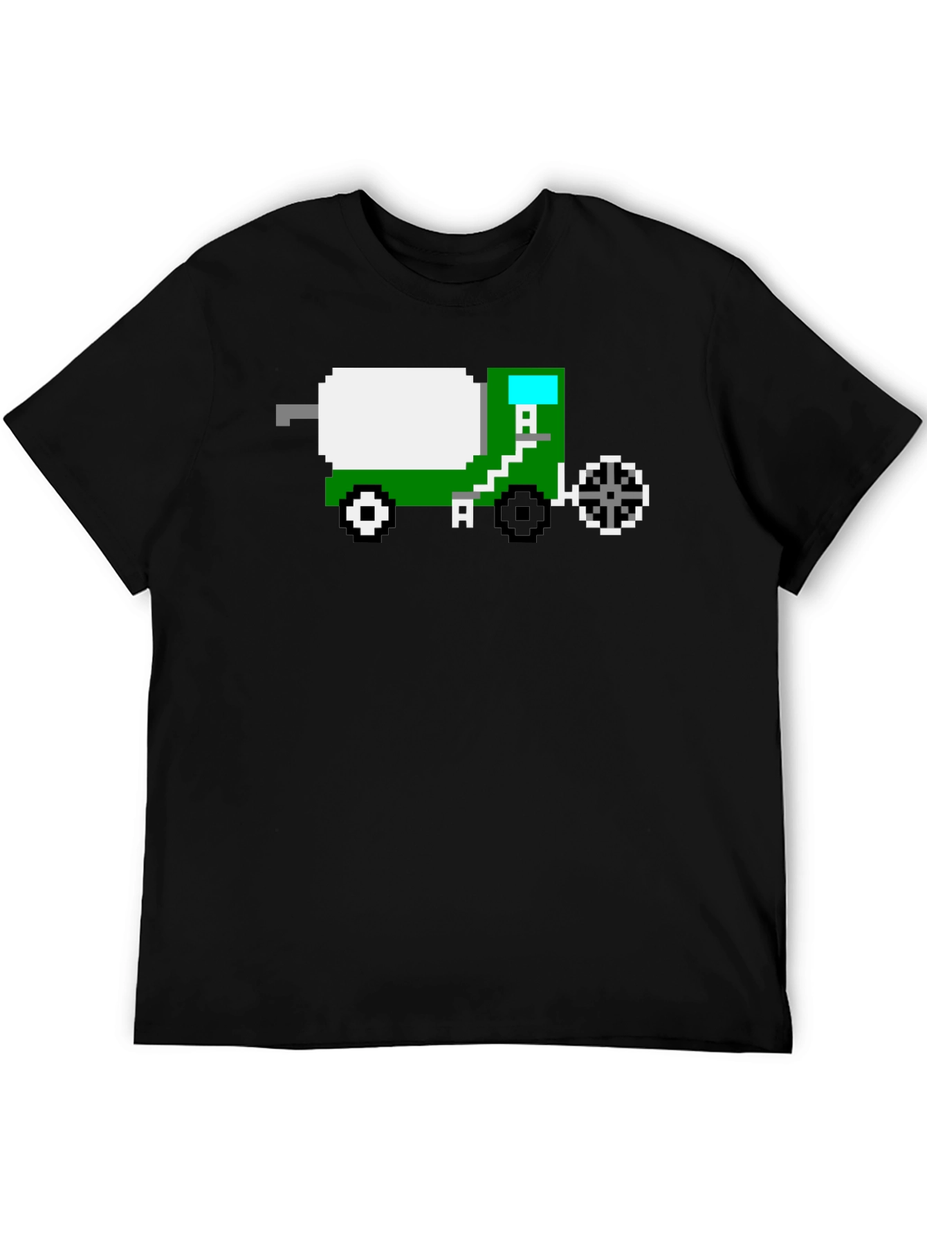 Pixel Art Cement Truck T-Shirt - Retro Gaming Style