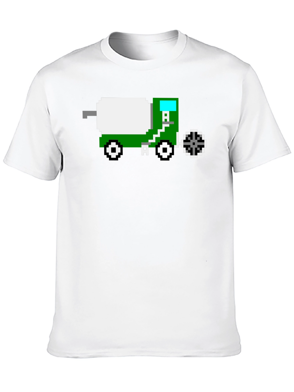 Pixel Art Cement Truck T-Shirt - Retro Gaming Style