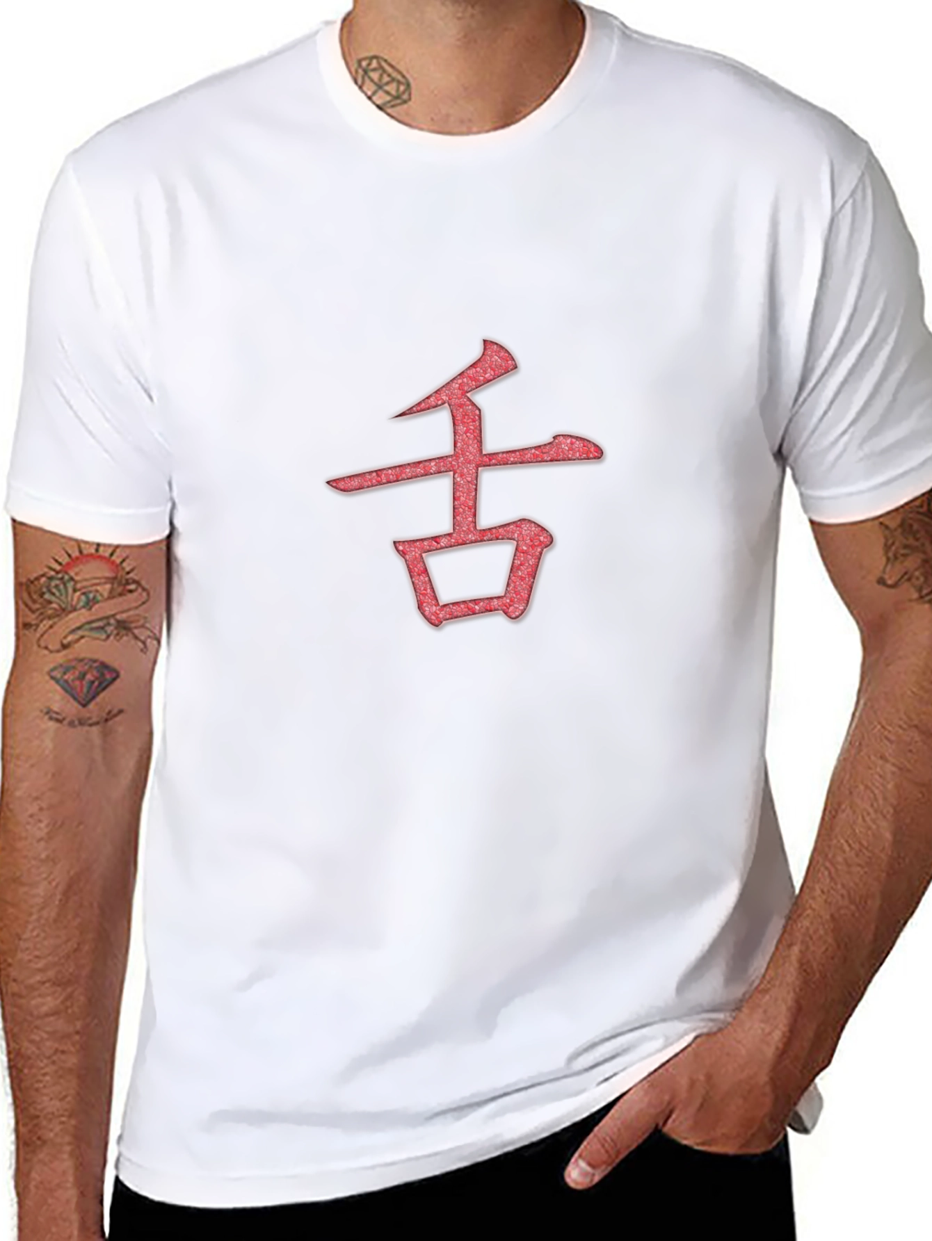 Kanji Symbol Graphic Tee - Black