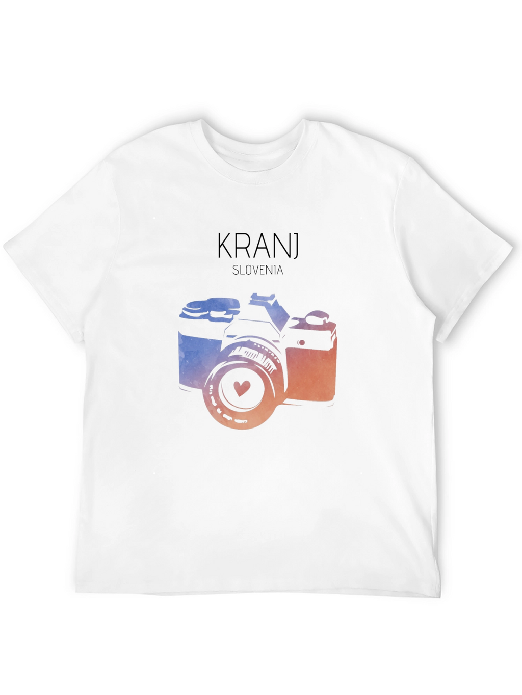 Kranj Slovenia Camera Graphic Tee - Black