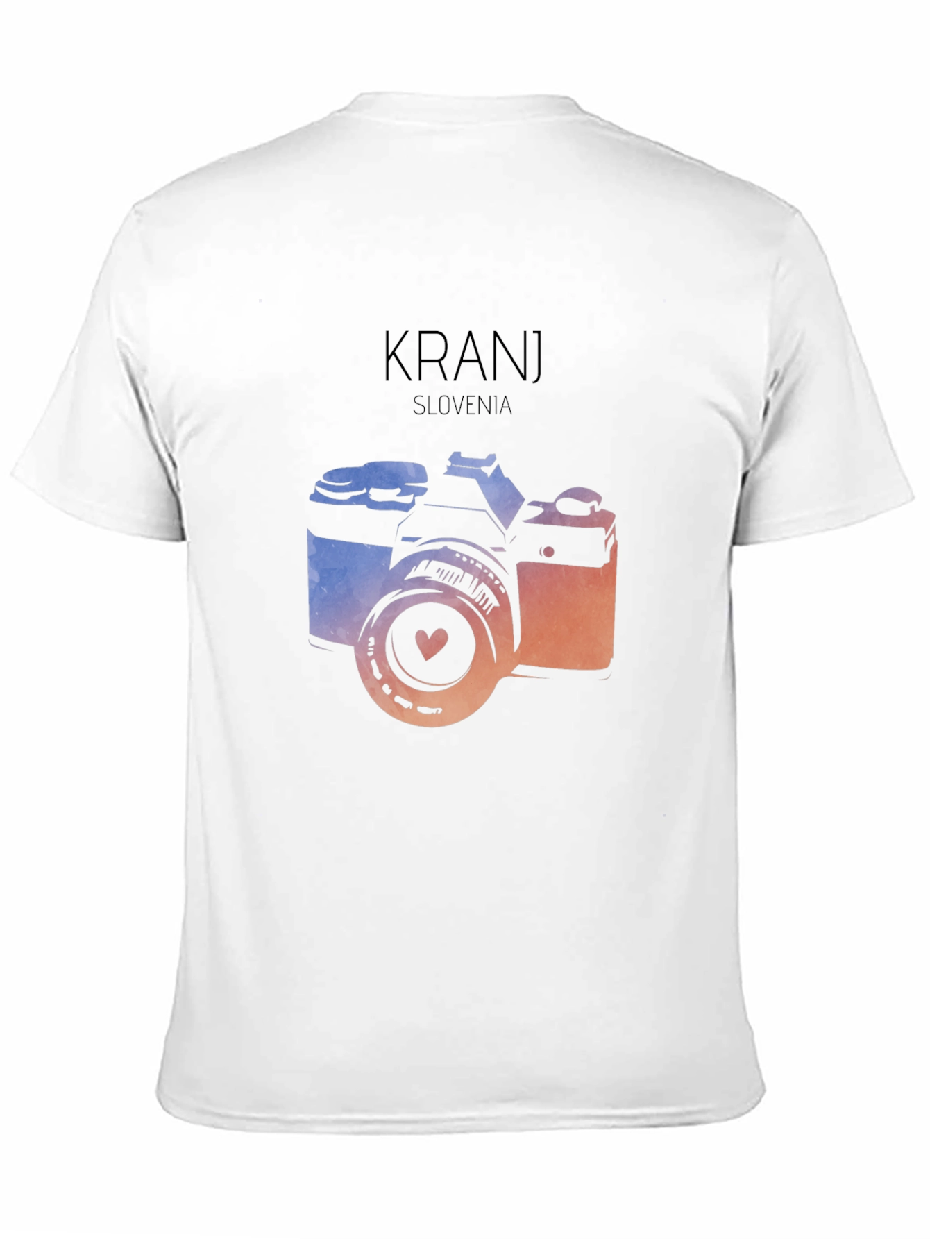 Kranj Slovenia Camera Graphic Tee - Black