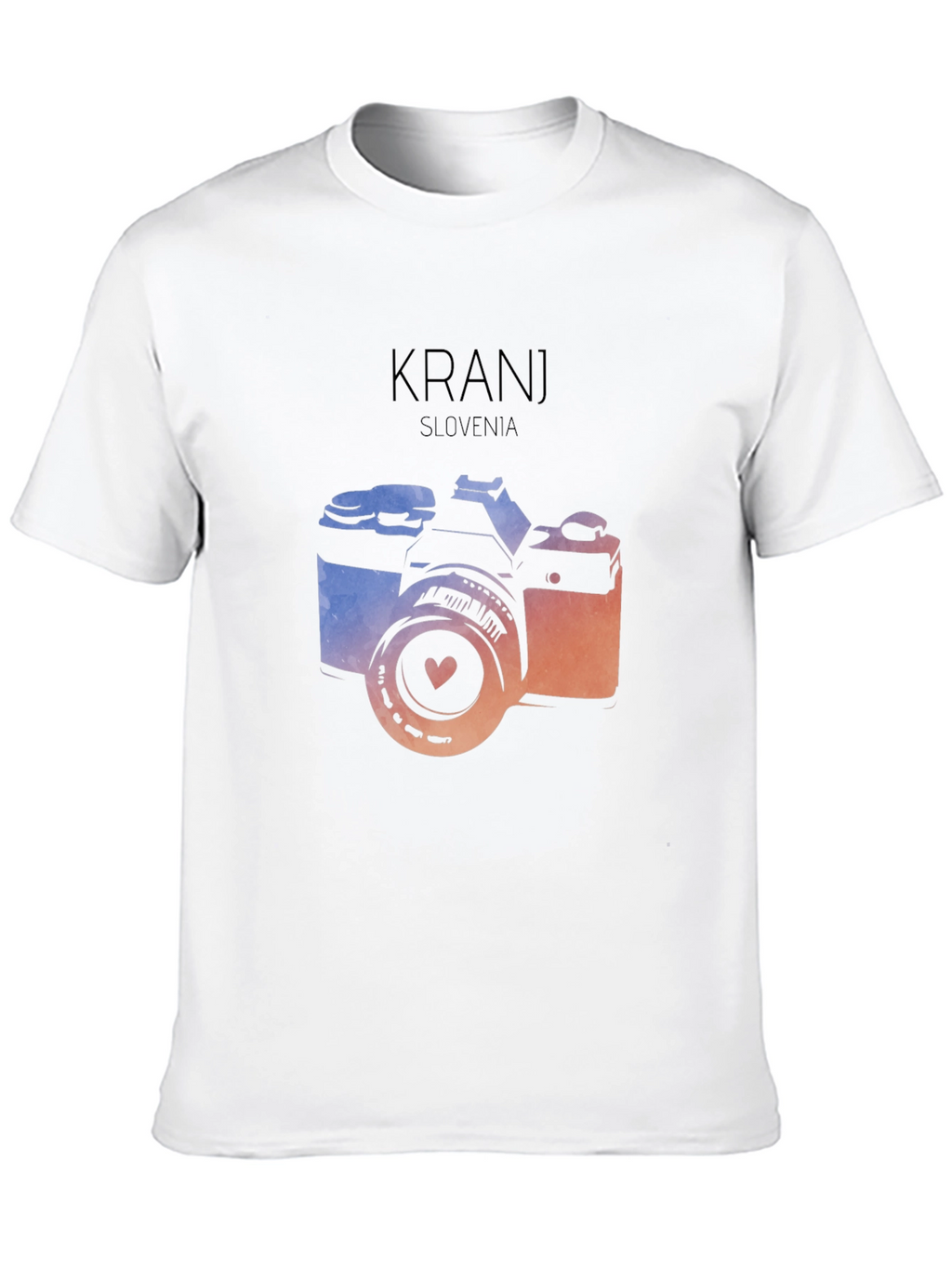 Kranj Slovenia Camera Graphic Tee - Black