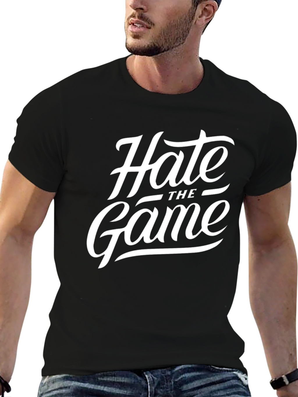 Hate The Game Black Graphic Tee