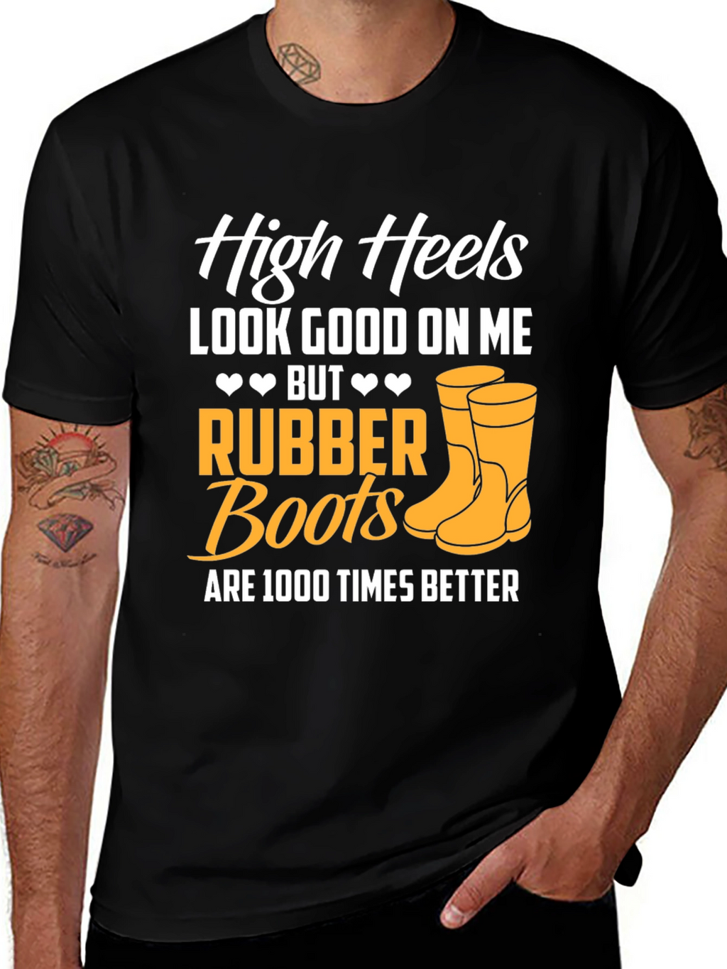 Rubber Boots Graphic T-Shirt