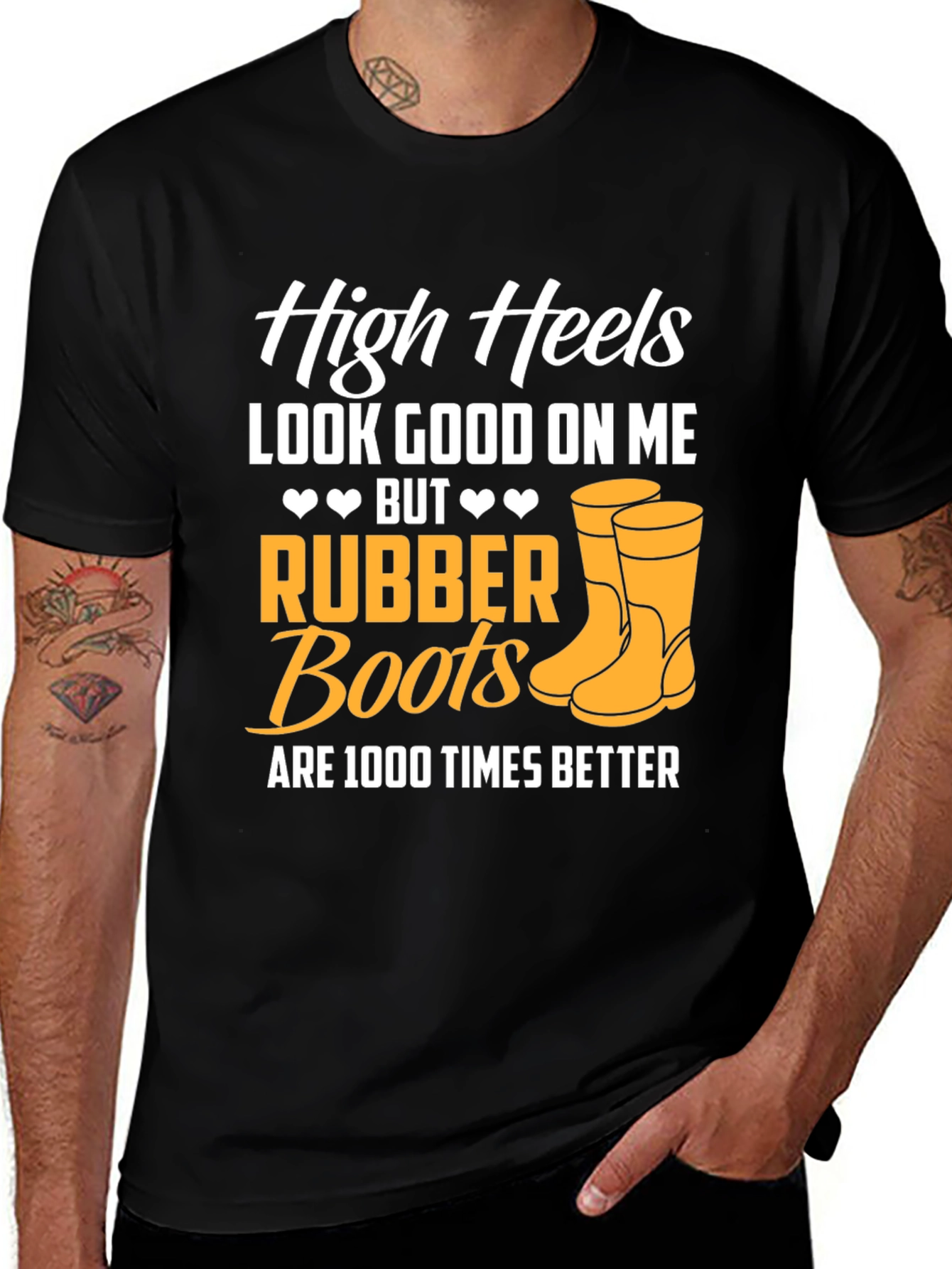 Rubber Boots Graphic T-Shirt