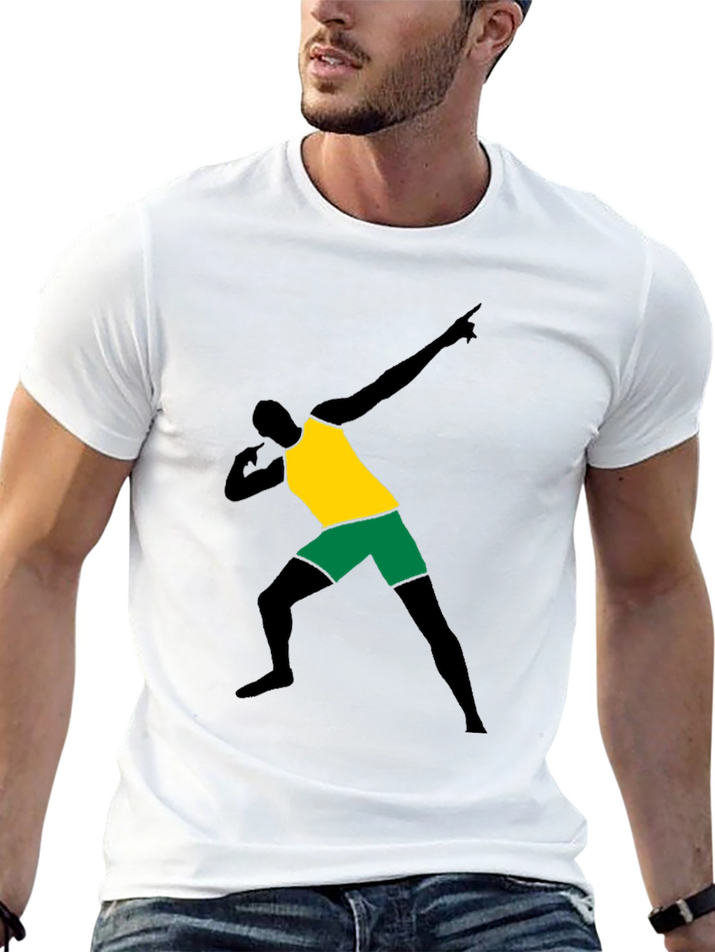Dabbing Man Graphic Tee - Cool Black T-Shirt