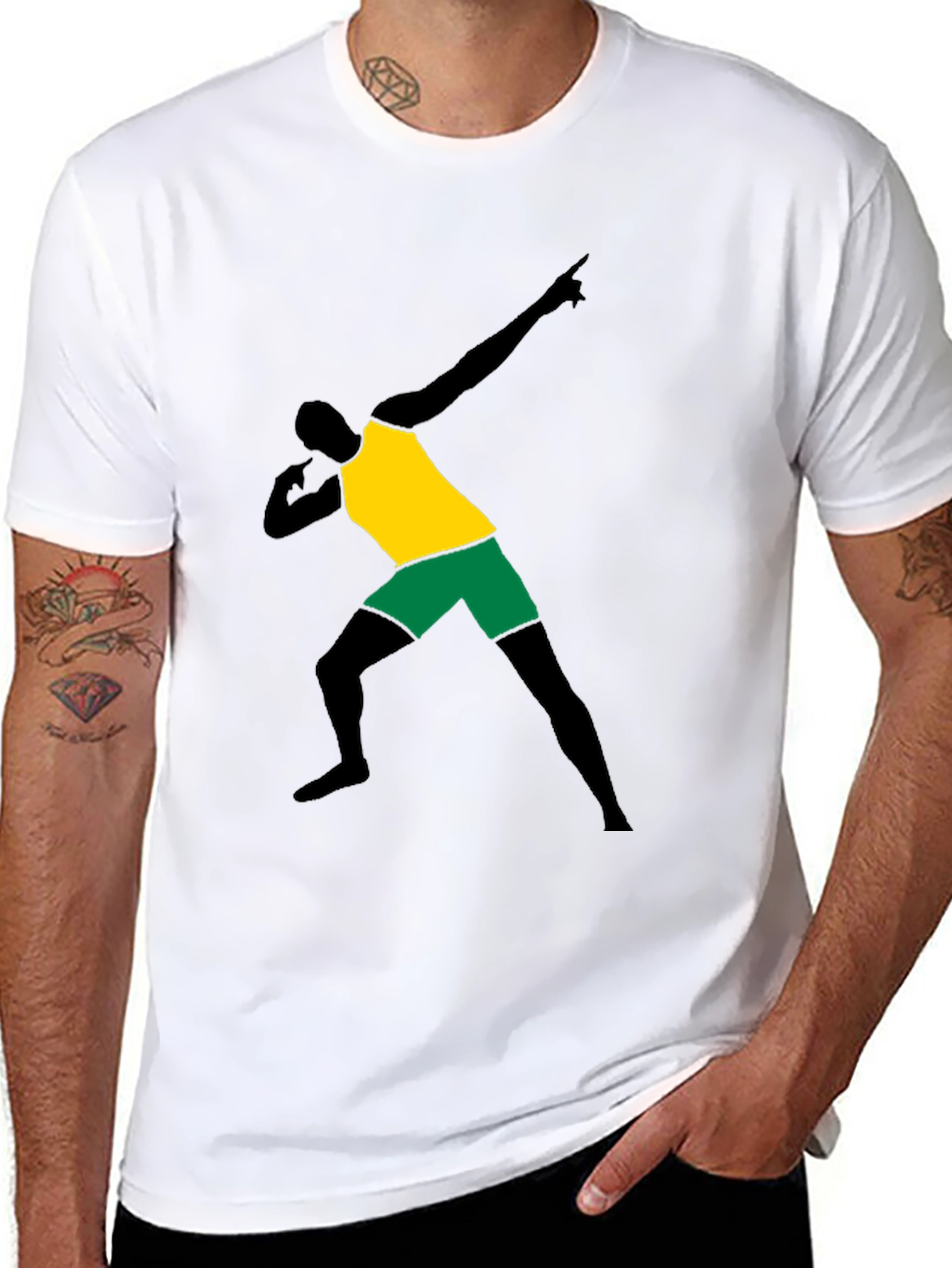 Dabbing Man Graphic Tee - Cool Black T-Shirt