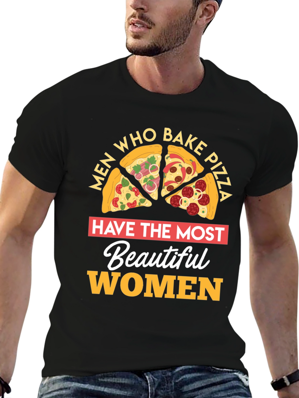 Pizza Lover T-Shirt Men Who Bake Foodie Gift